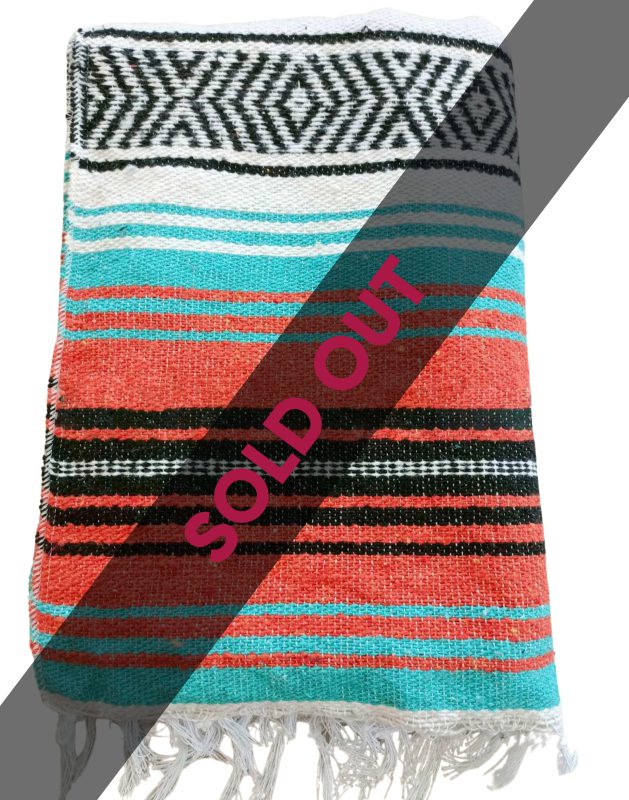 Pattern Print Mexican Serape Blanket Baja Women Long Robe